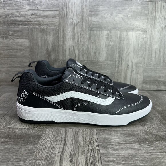 Vans Other - Vans Zahba Men's size 12 Black White Leather Shoes